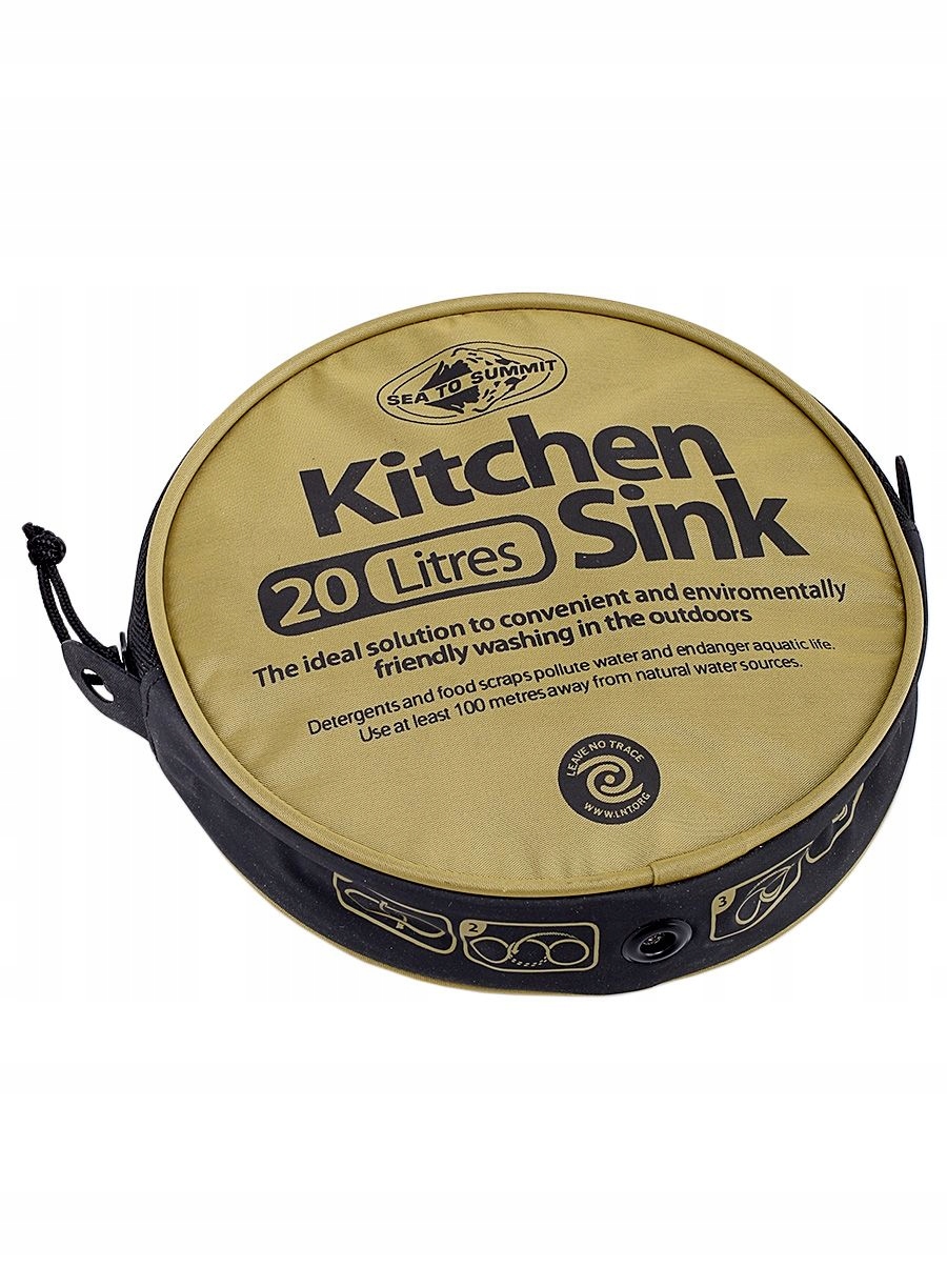 Zlew turystyczny Sea To Summit Kitchen Sink 20 L oliwkowy