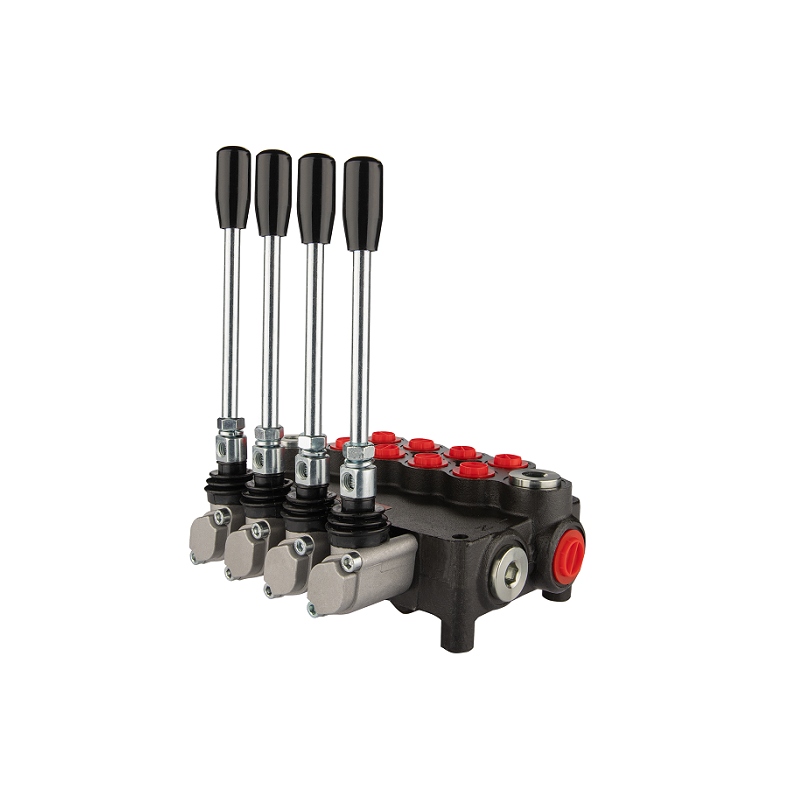 4sekční hydraulický rozdělovač 80 l/min 4P80A1A1A1A1GKZ1 ovládaný