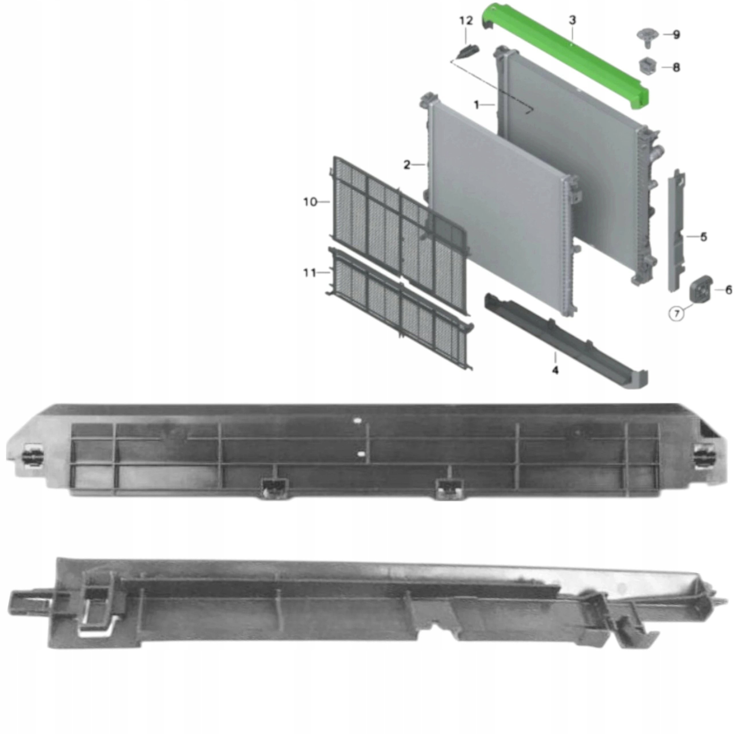 Bmw X3 G01 F97 M X4 G02 F98 M Rámeček Horní Kryt Držáku Chladičů Benzín