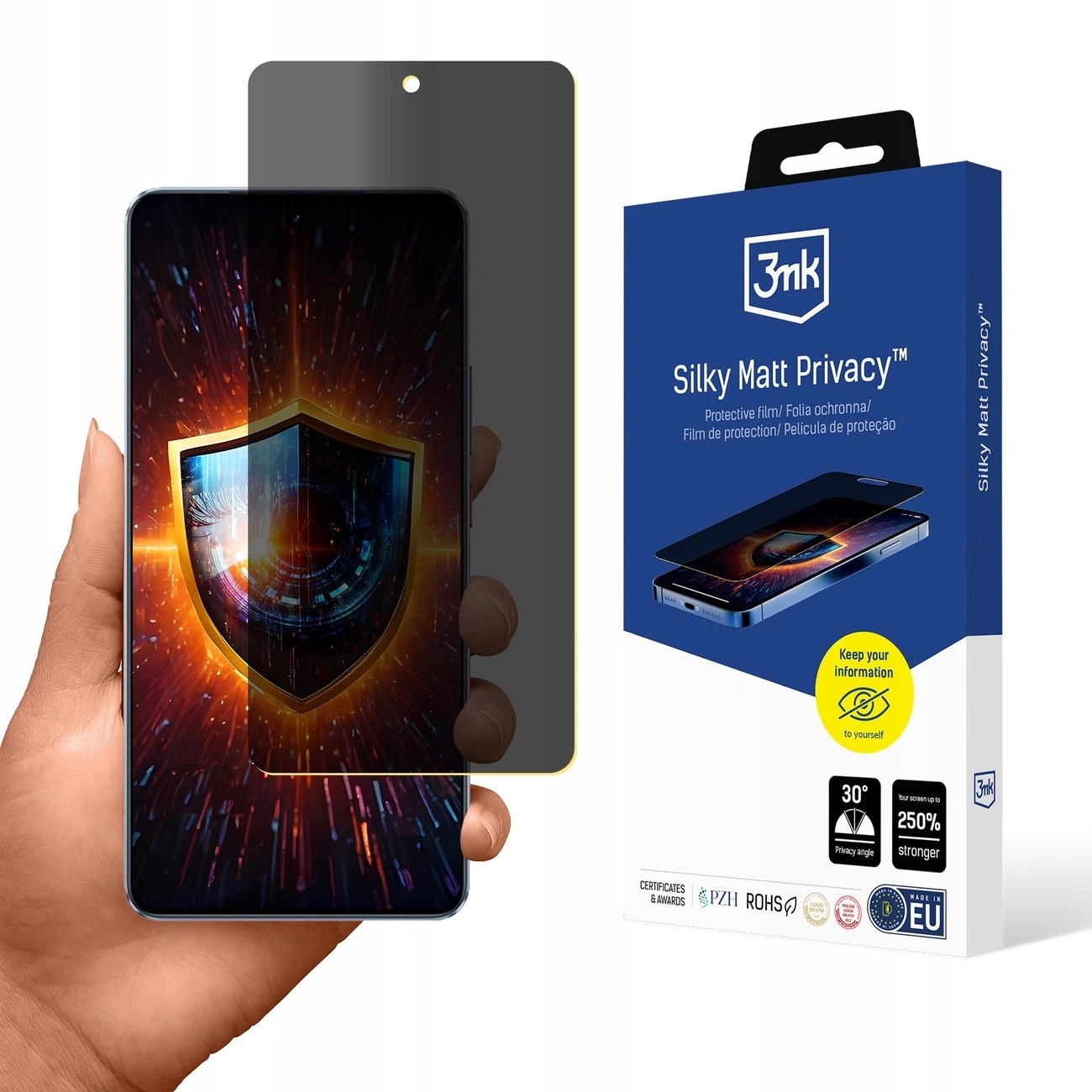 Prywatyzująca folia ochronna 3mk Silky Matt Privacy na Realme Gt 7