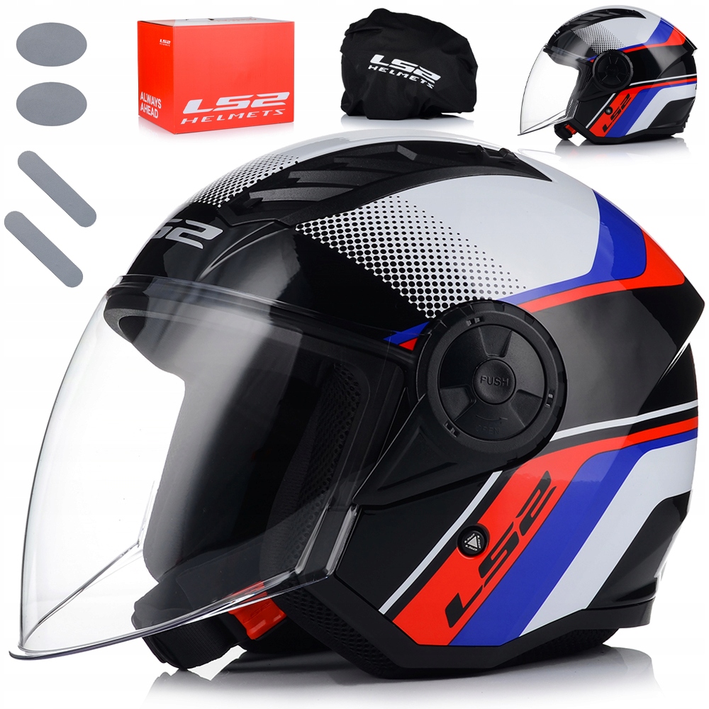 Otvorená Motocyklová Prilba LS2 OF616 Airflow II Rush Ľahká Na Skúter Chopper