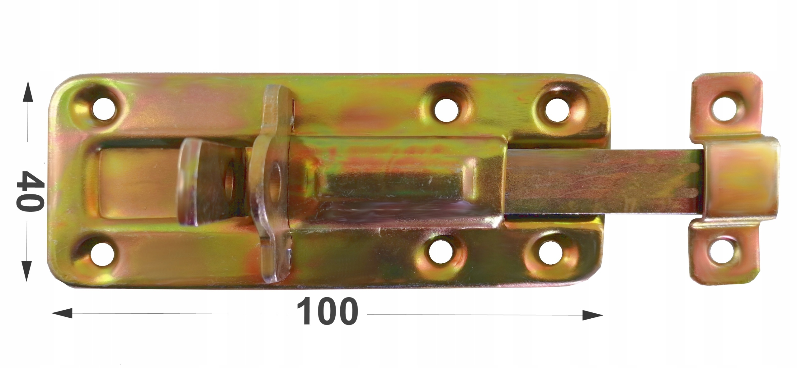 ZASUWKA UNIWERSALNA DO BRAM DRZWI 100MM OCYNK Kod producenta zp100p