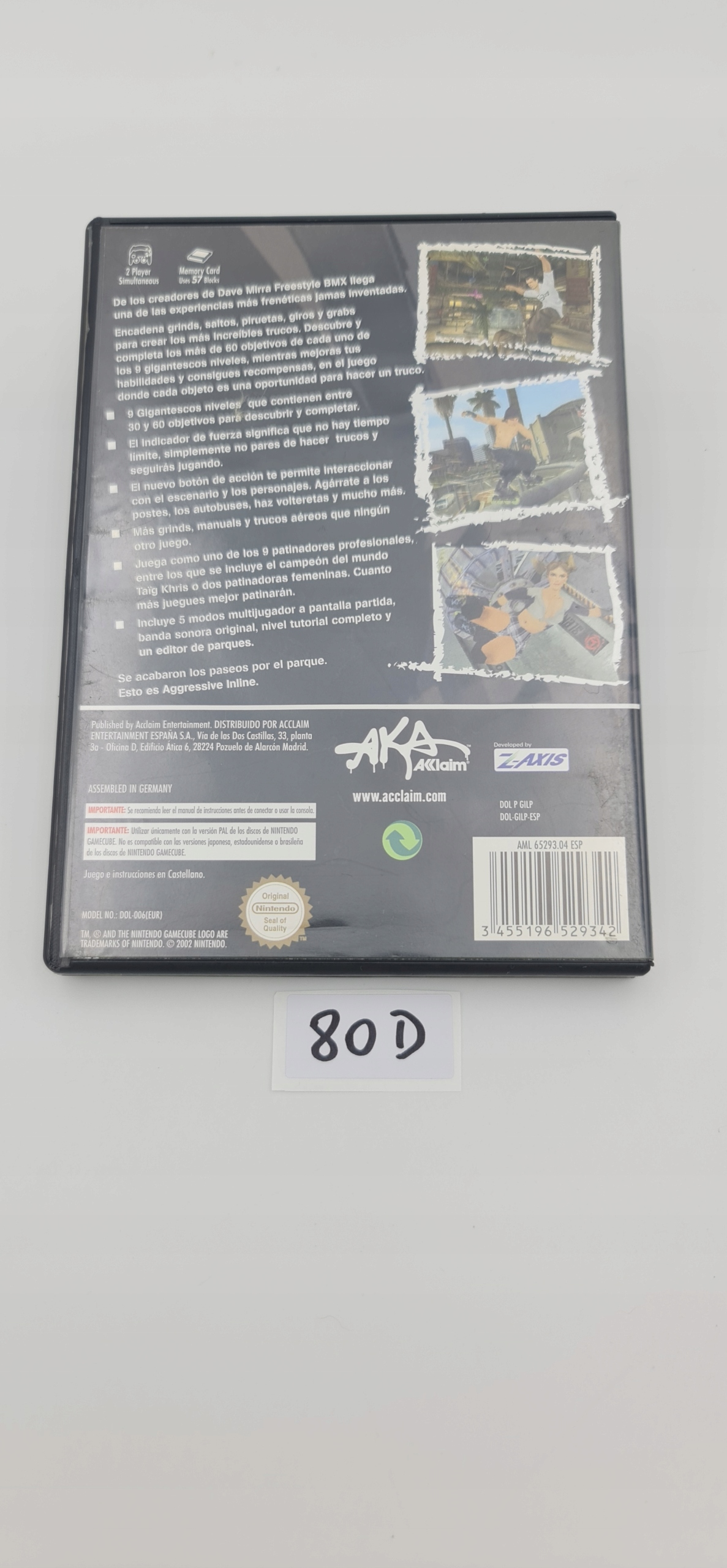 NINTENDO GAMECUBE AGGRESSIVE INLINE Producent Nintendo