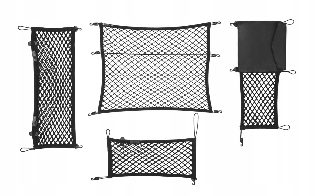 SYSTEM SIATEK BAGAŻNIKA Z KIESZONKĄ CZARNY SKODA OCTAVIA