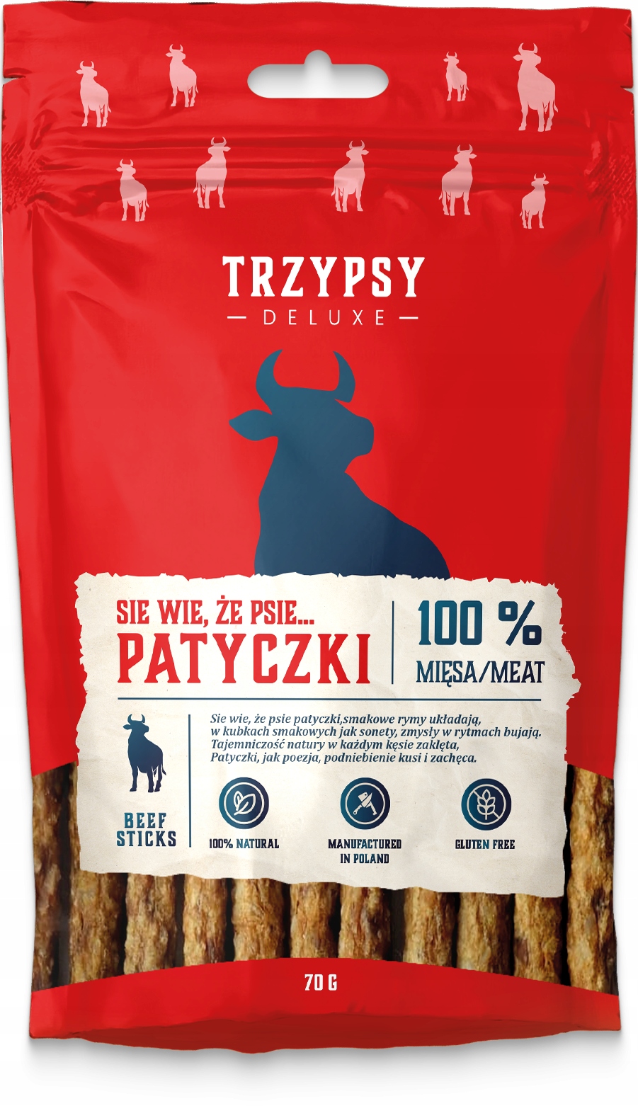 5 x TrzyPsy Hovězí tyčinky 70 g