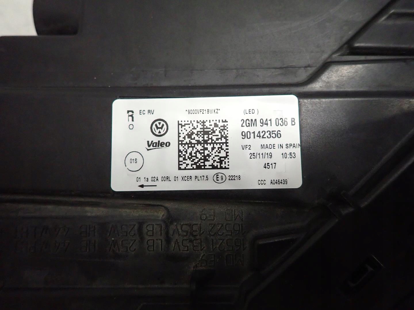 light front front right VW T-CROSS FULL LED 2017- 2GM941036B