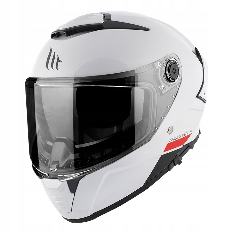 Mt Thunder 4 Sv kask motocyklowy z blendą biały połysk M