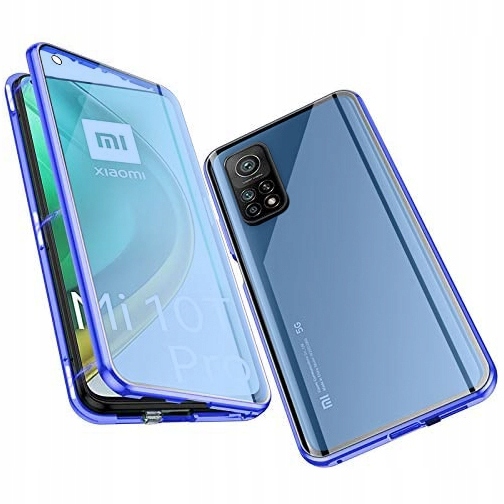 

Metalowe Etui Niebieskie na Cały Xiaomi Mi 10T/Pro