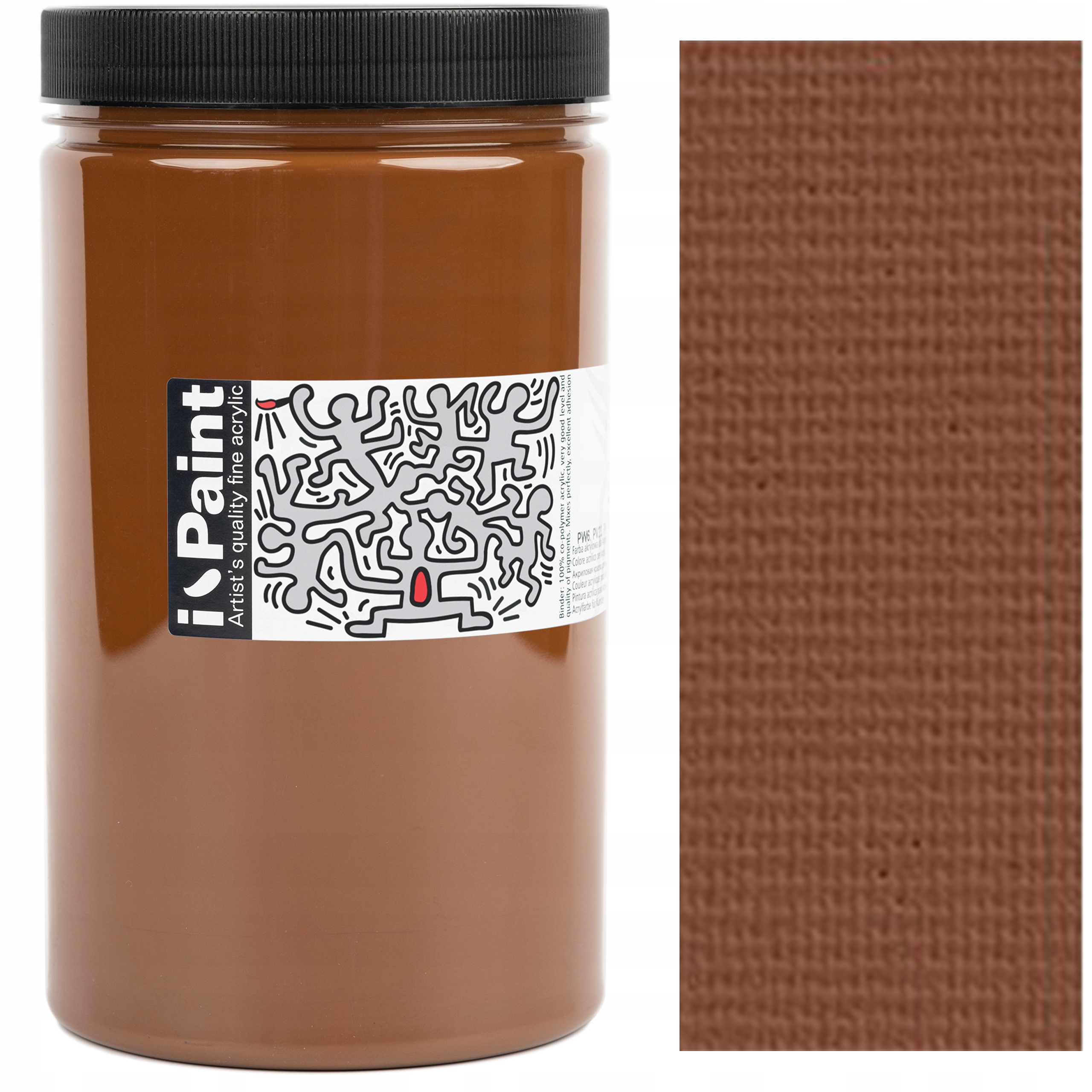 Barva Akrylová umělecká hnědá Renesans Ipaint 1200 Ml 15 Umbra Pražená