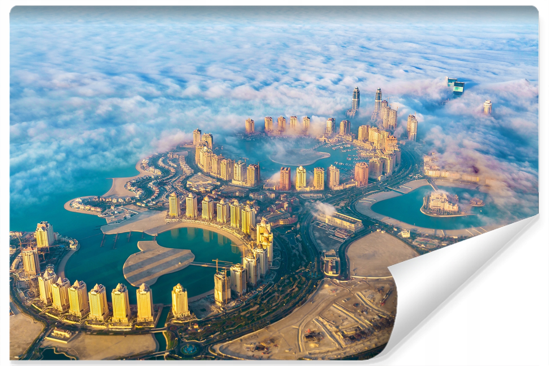 Fototapeta Budovy Pohled z hor 3D efekt 135x90