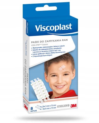 

Viscoplast SteriStrip paski do zamykania ran 8 szt