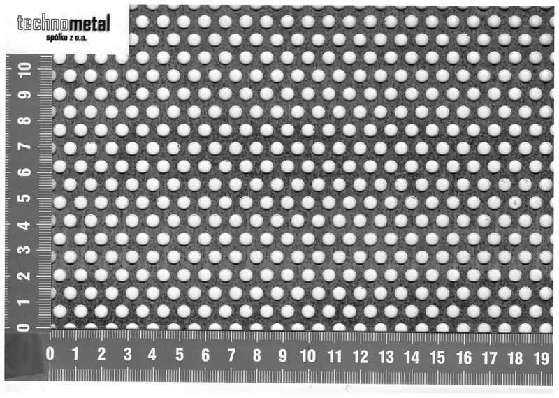 Blacha perforowana 1x1000x2000 Rv 5-8 stalowa
