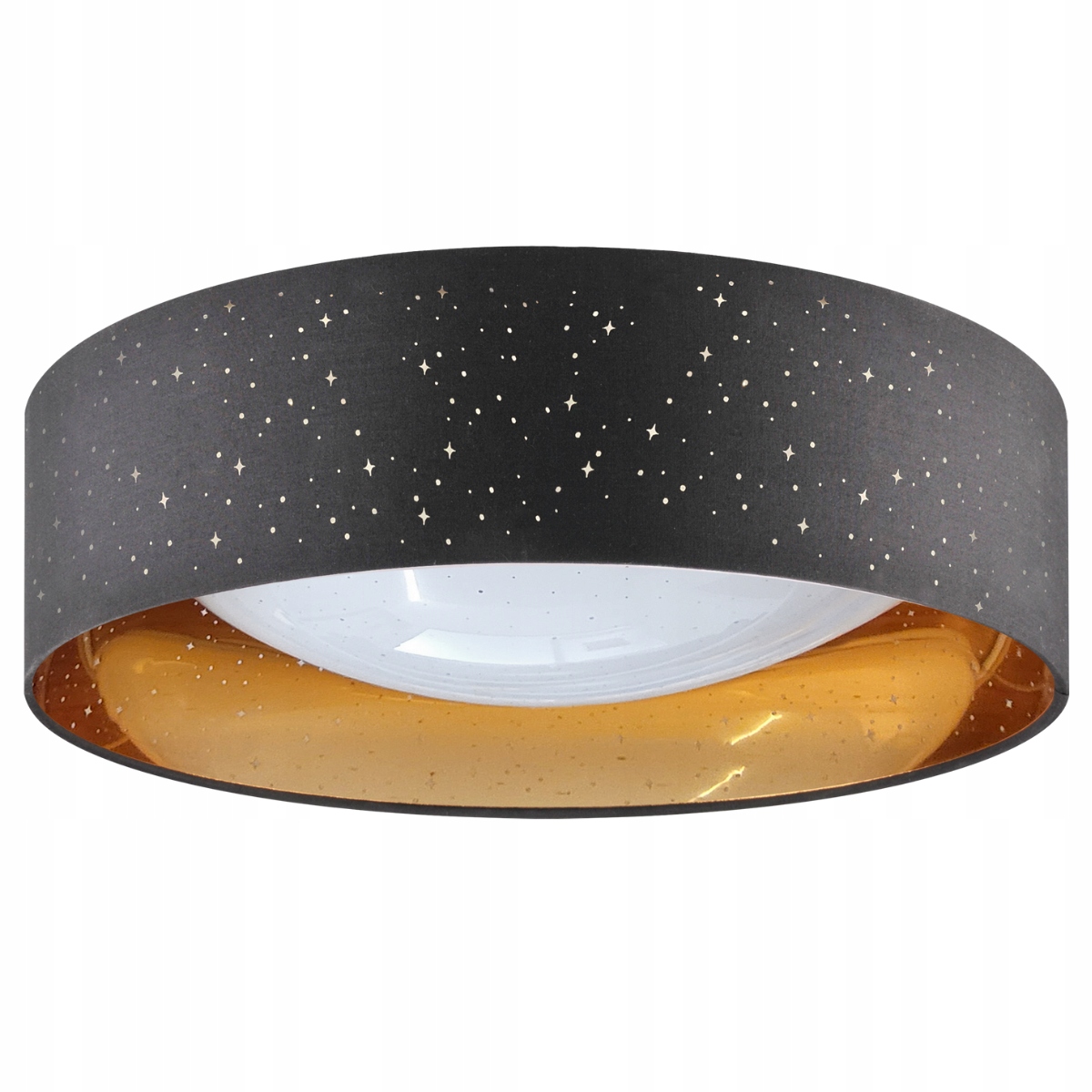 Stropní Svítidlo Stropní Led svítidlo 24W Hvězdná obloha Černá-Zlatá Goldlux