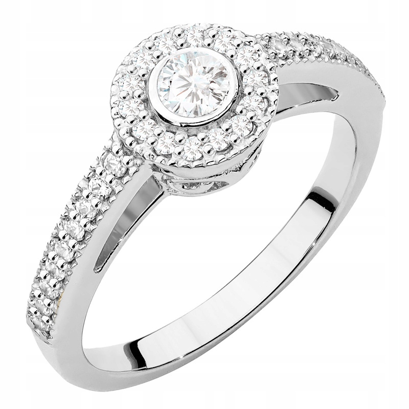 Zlatý Prstýnek pr. 585 Kolečko s Brilianty 14k