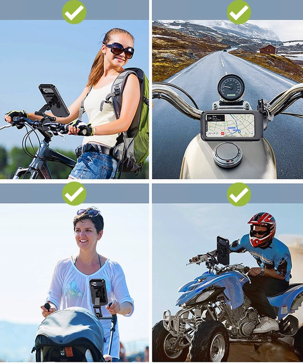 UCHWYT NA TELEFON MOTOCYLOWY MOCNY POKOWIEC ETUI Model brak