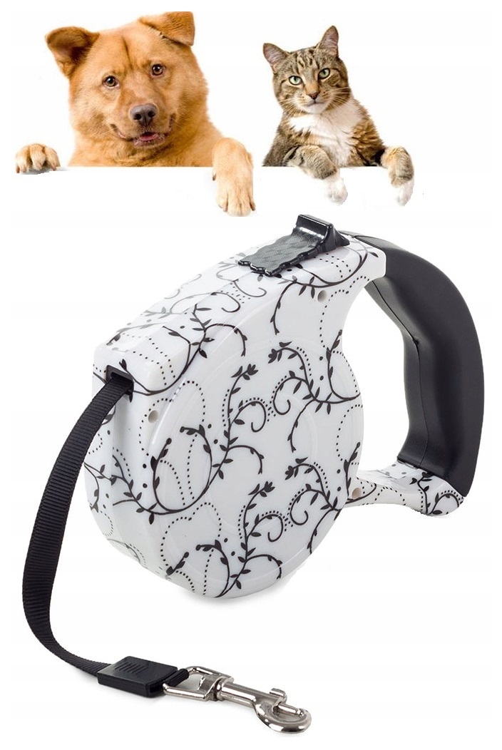 Levně Vodítko Pro Psa Kočku Automatická Blokáda 3 m 12 kg