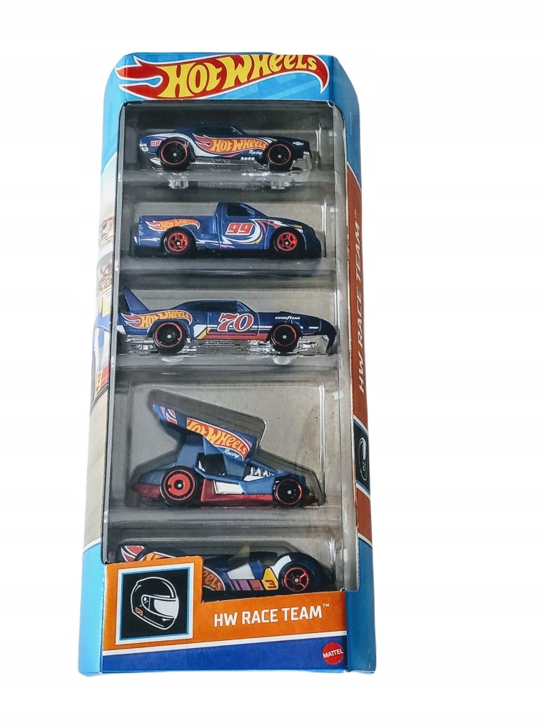 

Hot Wheels małe samochodziki, Race team 5szt