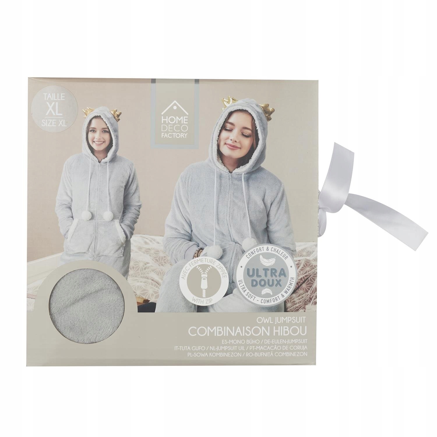 Kombinéza Onesie Sova šedá velikost M