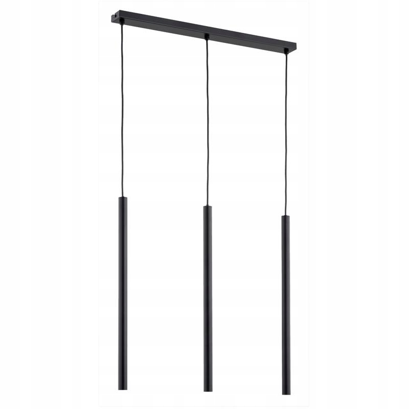 Závěsná lampa černá 3xG9 10W Moderní lišta Collet Alfa