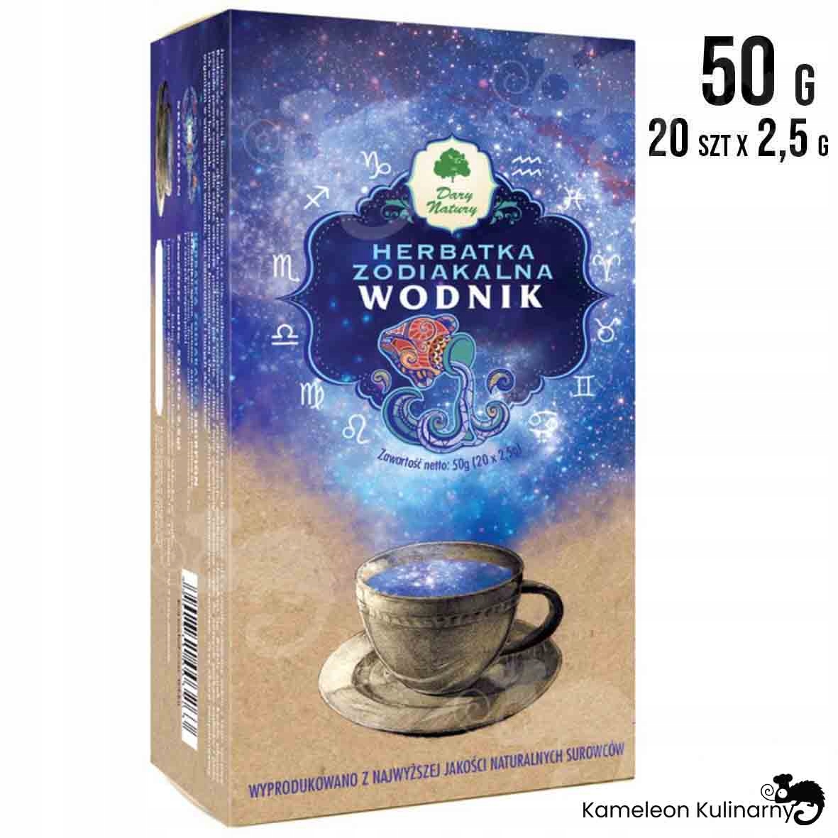 HERBATKA zodiakalna WODNIK 20.01-19.02 prezent 50g EAN 5902741003294