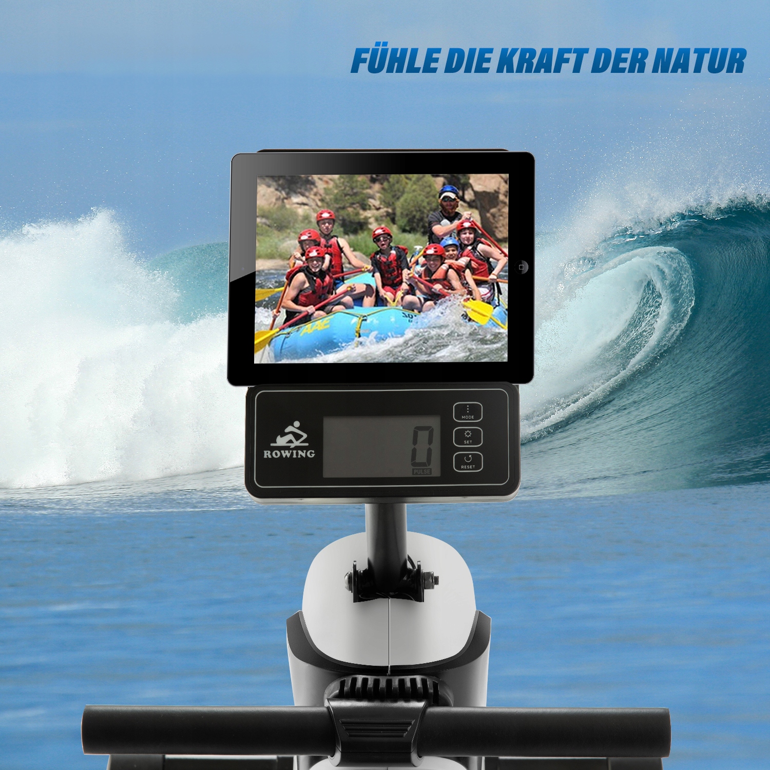 Wioślarz magnetyczny składany Monitor LCD Waga produktu z opakowaniem jednostkowym 27 kg