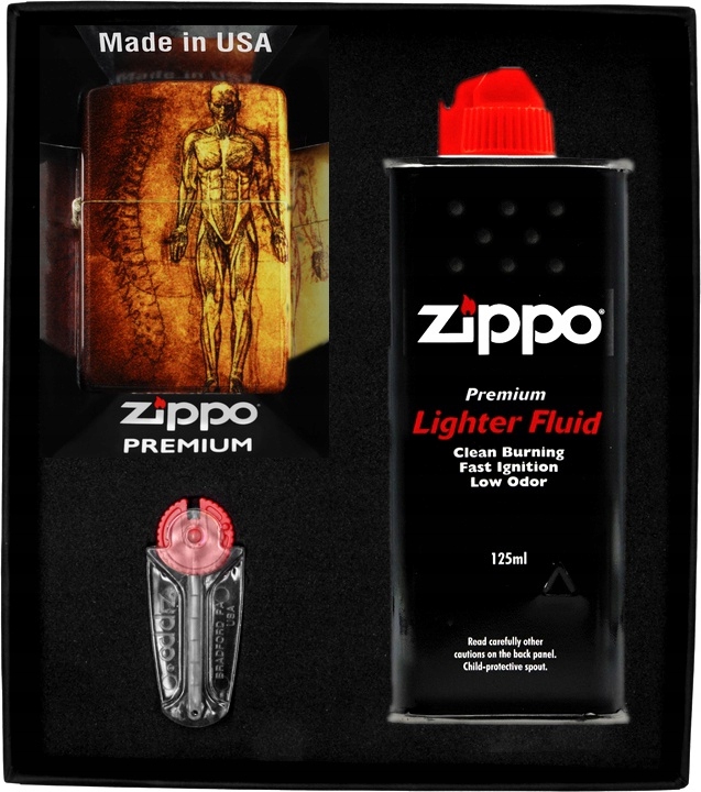 Sada Zippo Zapalovač Anatomy Design Dárkový No1
