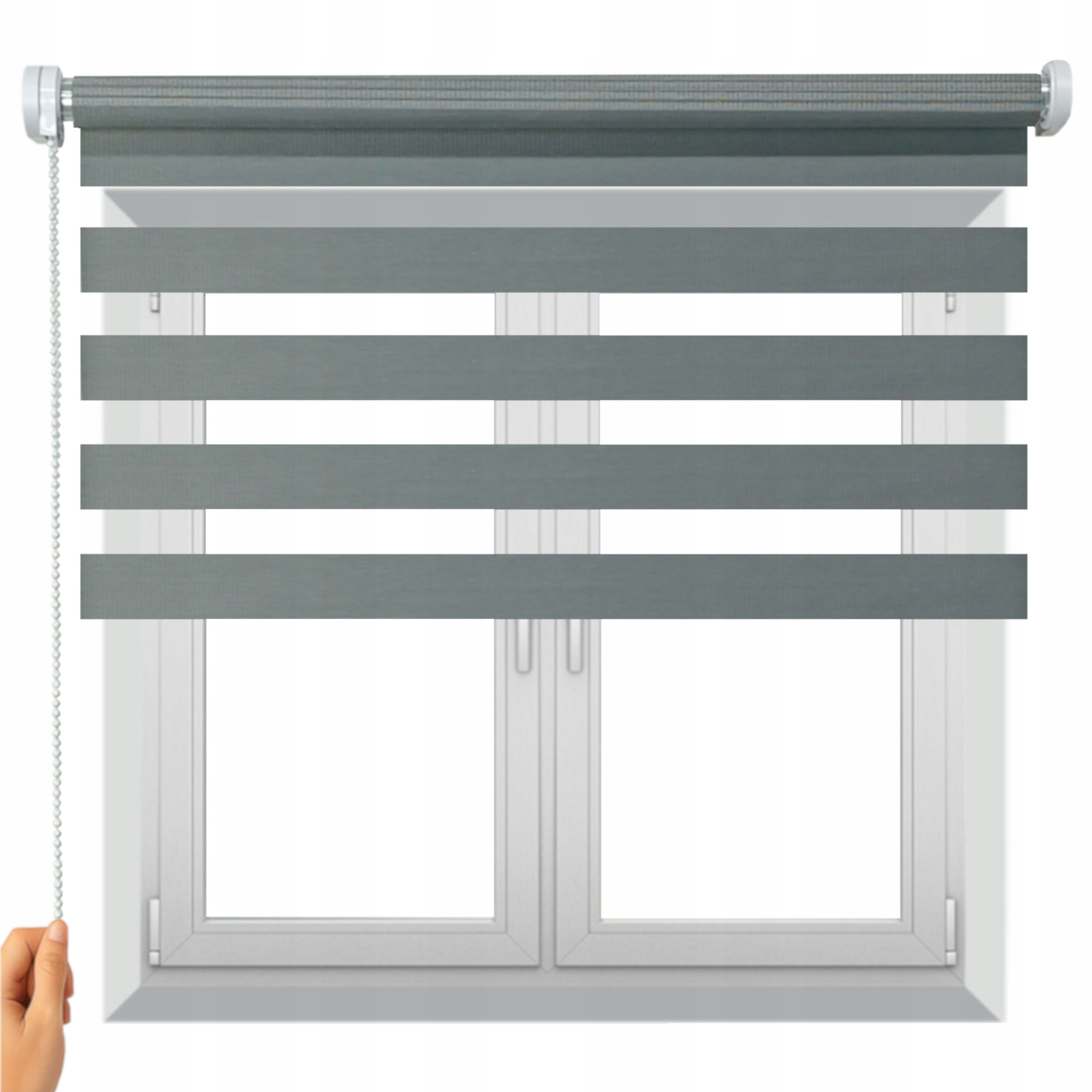 Roleta Na Stenu Stropná Deň A Noc 25 mm tkanina Lux rozmer 120 x 240 cm