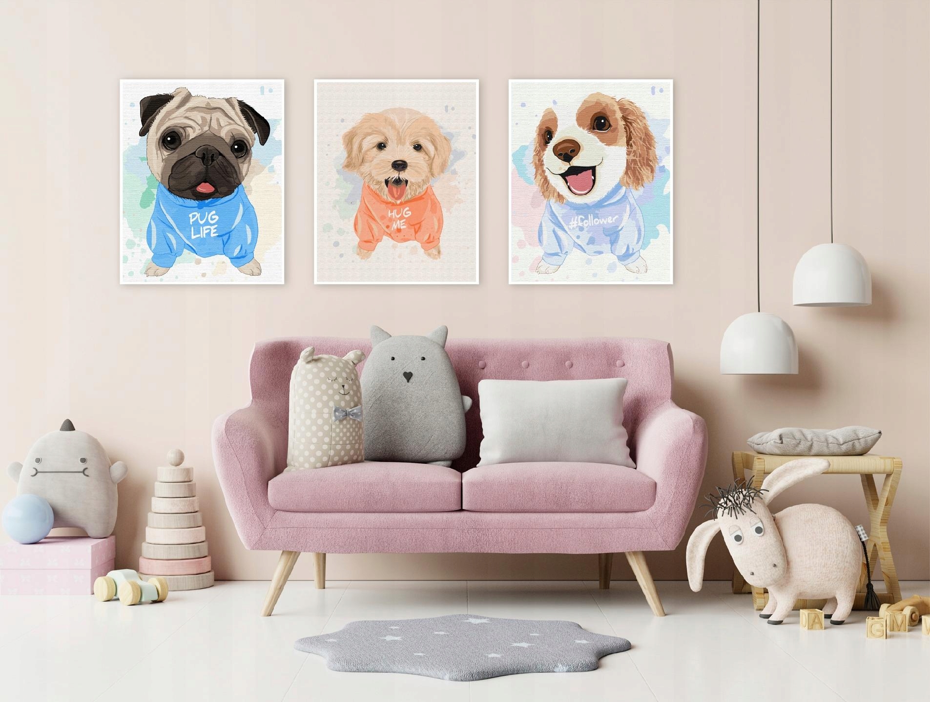 Malowanie po numerach Paint it! mops 40x50 cm Kod producenta 5904433380089