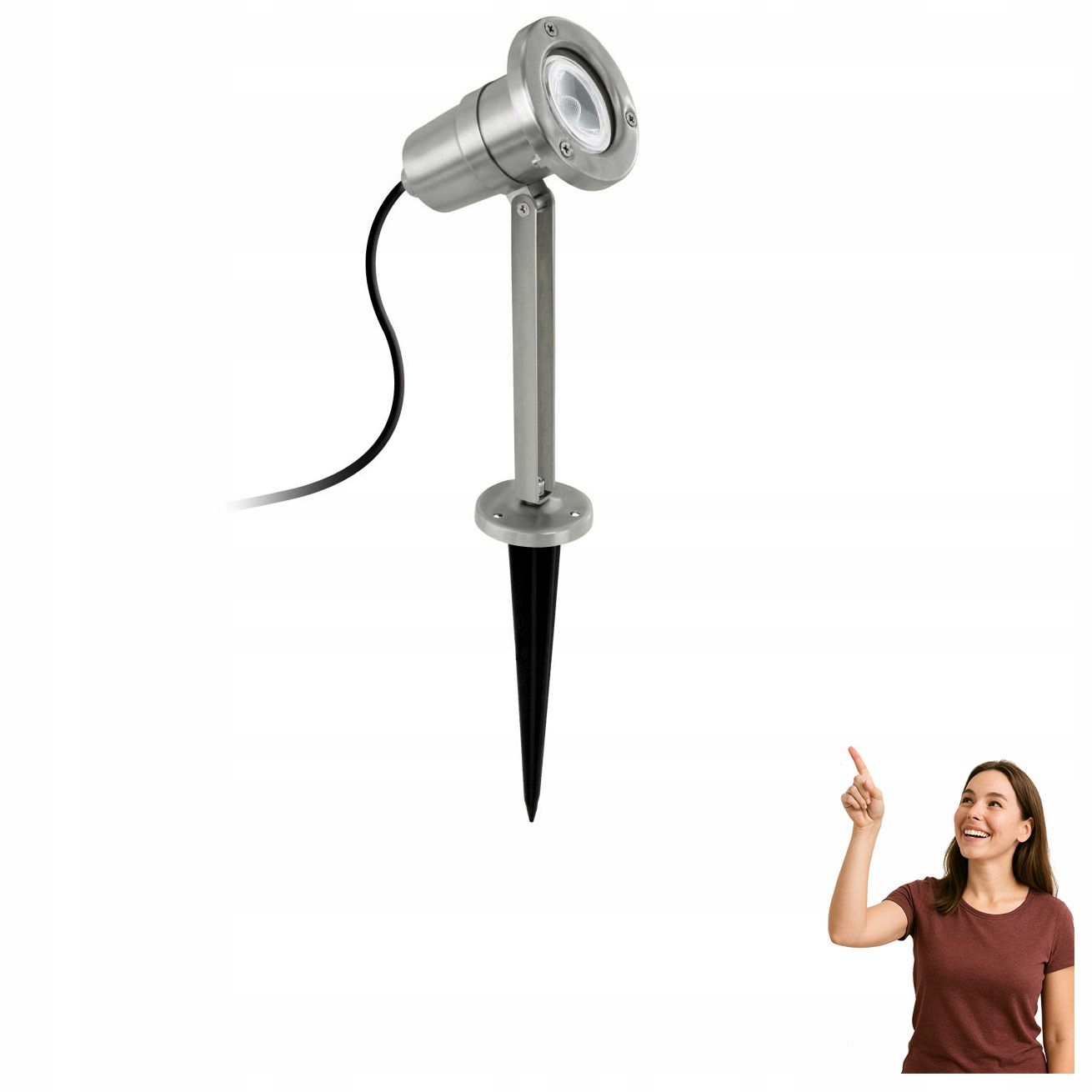 Vonkajšia lampa s doplňkovým reflektorom Nema 94111 Eglo