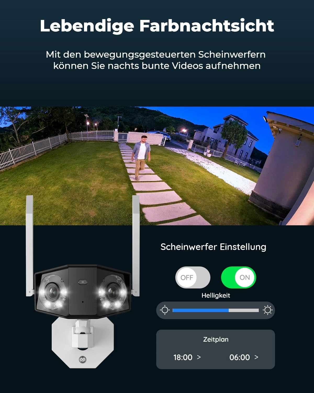 REOLINK Kamera Zewnętrzna 4K Dual-Lens 180° WiFi 6 Nocne Widzenie Audio — miniatura 3