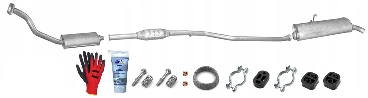 Peugeot Partner 1.9 Diesel 52kW (2002-2008) sada tlumičů výfuku bonus