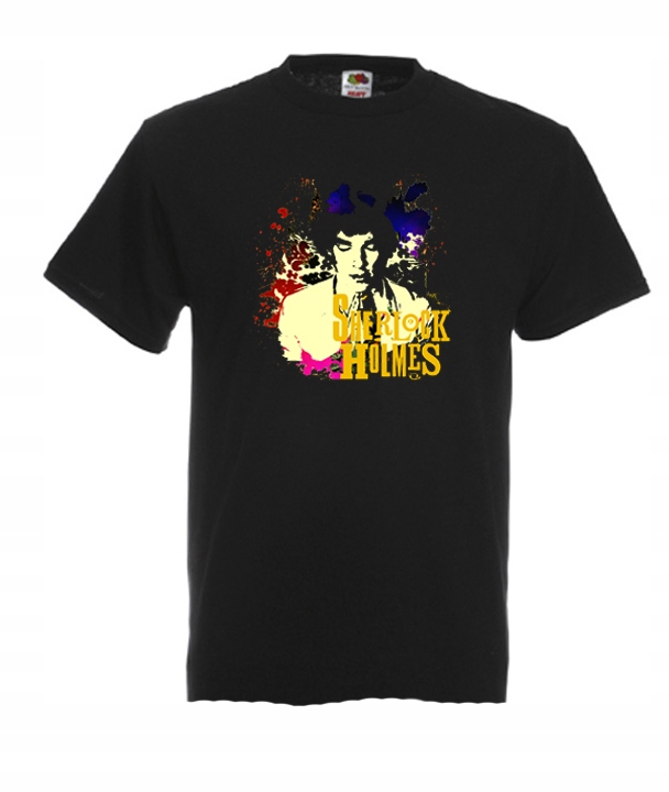 

XXL Koszulka Męska Sherlock Holmes Detektyw Wzory