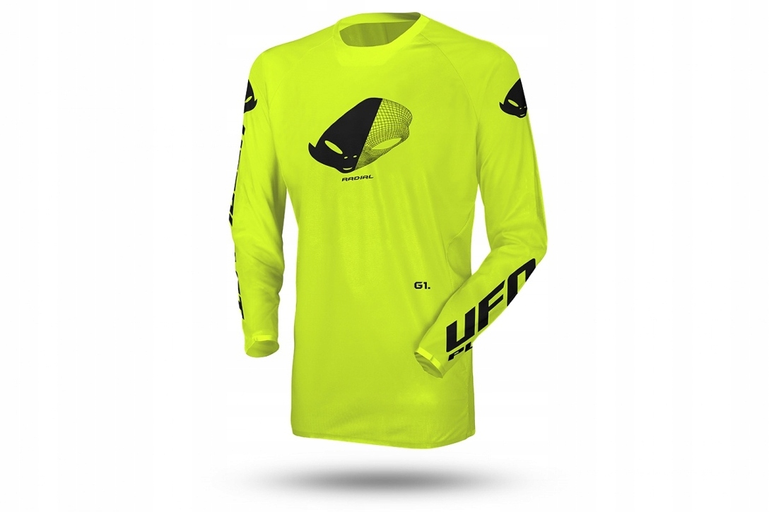 Mikina Enduro Cross Ufo Slim Radial Cross Žltá Farba Fluo Veľkosť S Kolekcia