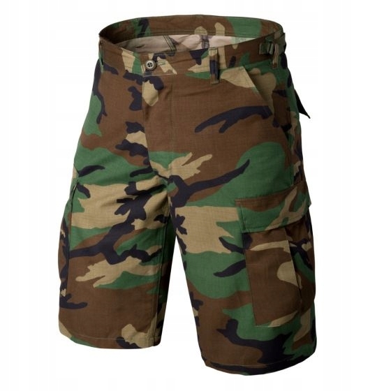 Kraťasy Helikon Bdu Us Woodland Maskáčový S