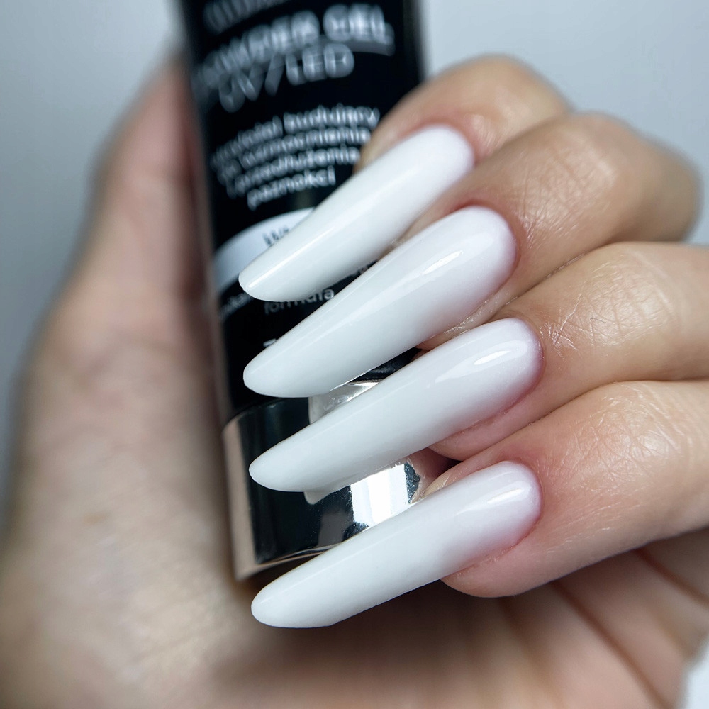 Powder Gel Akrylożel Powder Przedłużanie Paznokci żel White 30ml Nr 02 Marka Allepaznokcie