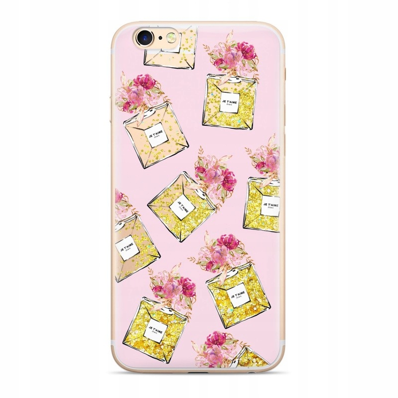 

Etui Nadruk Iphone X/ Xs Perfumy 007 Brokat Złot