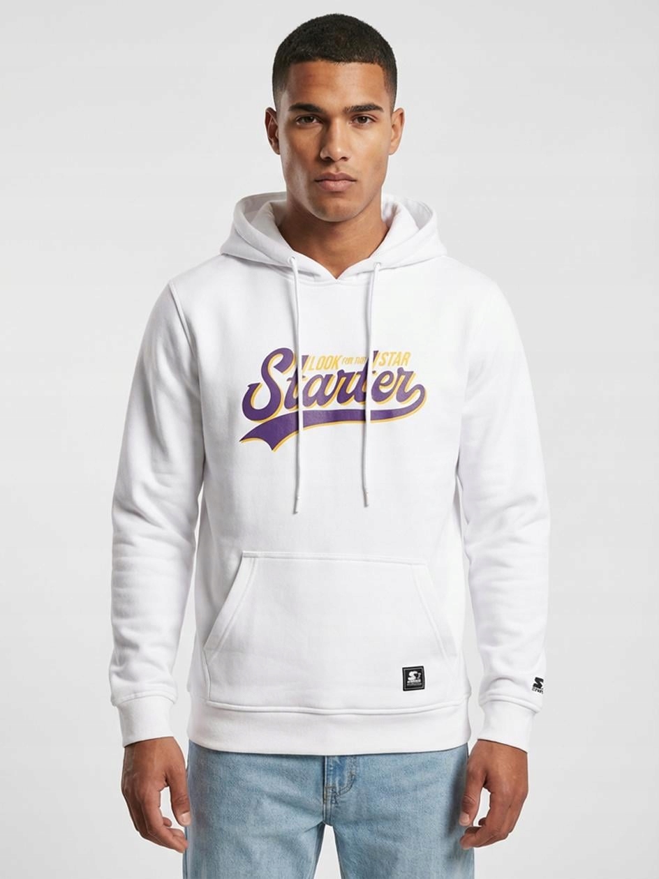 Mikina S Kapucí Bílá ST192 Starter Black Label M