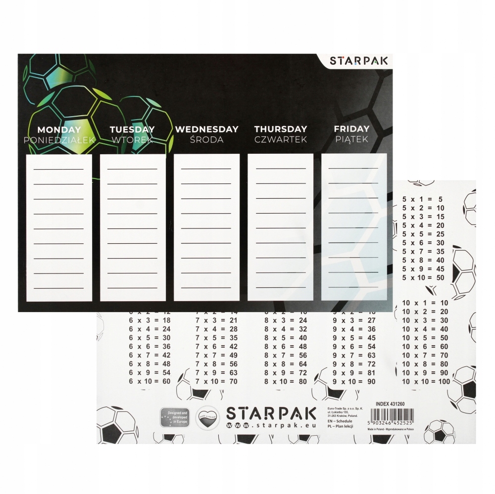 PLAN LEKCJI FOOTBALL STARPAK