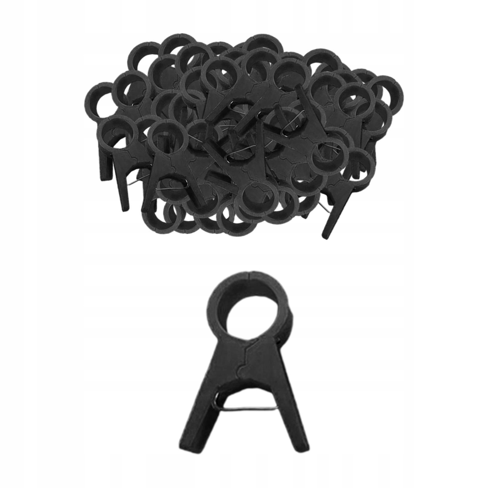 100Pcs Plant Support Clips Tomato Vine Grape Vine Cucumber 1.7cm Black