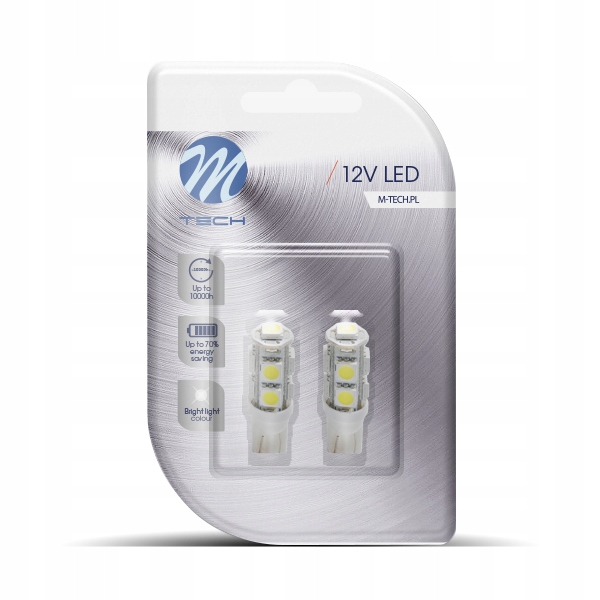 

Dioda żarówka Led L058 12V W5W 9xSMD5050 Biała