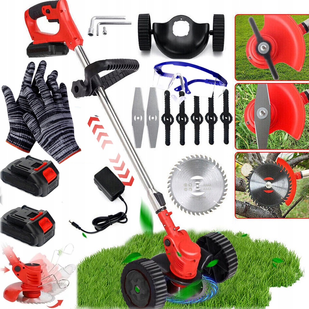 Aku Vyžínač Vyžínač Sekačka Na Trávu 2XAKU 21V