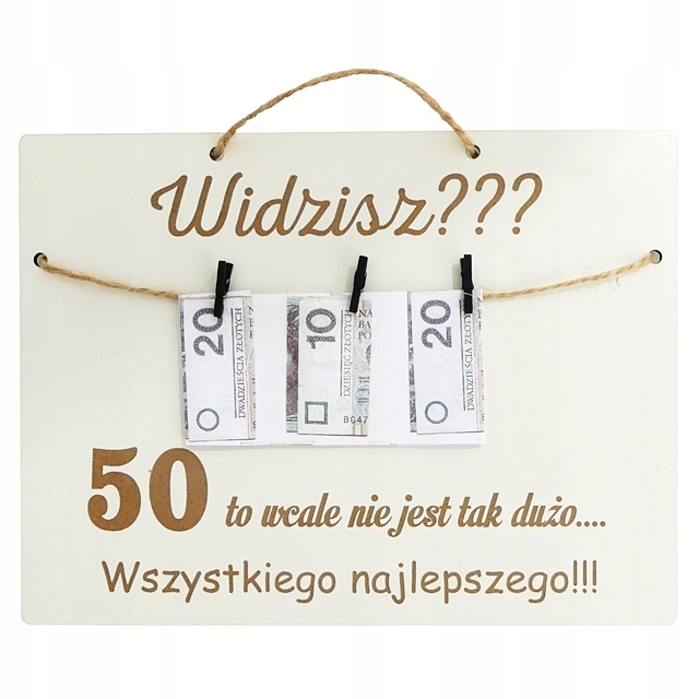 

Tabliczka Z Życzeniami Na 50 Urodziny