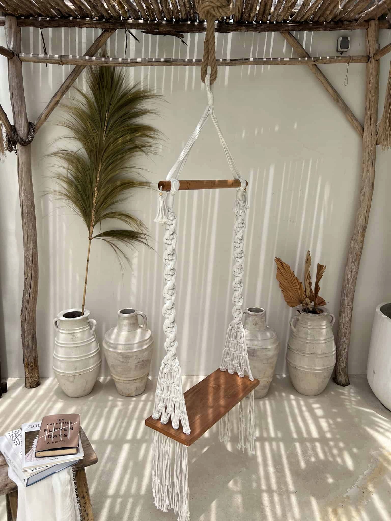 Záhradná hojdačka Boho Pletená hojdačka pre deti a dospelých Swing Me