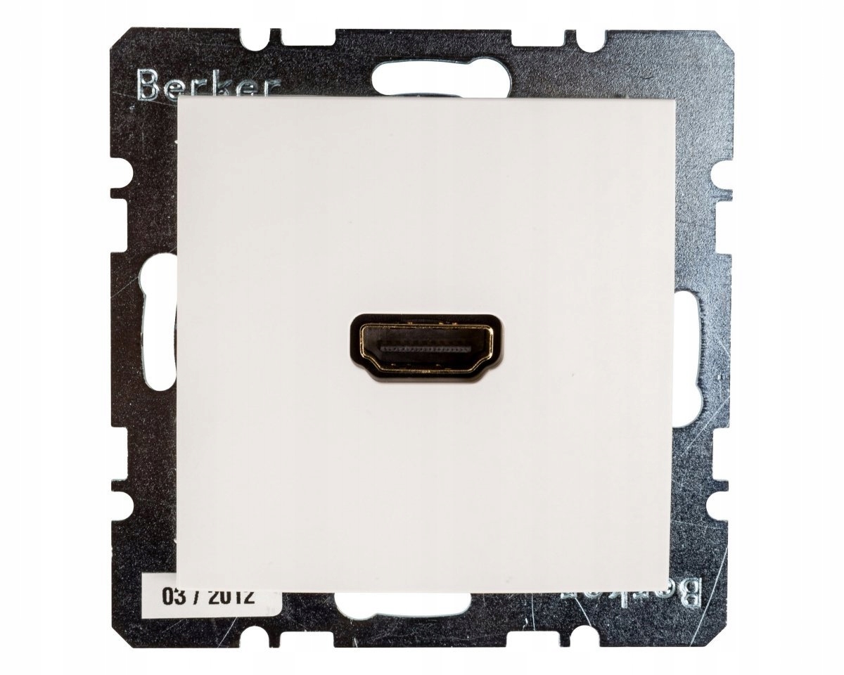 S.1/B.3/B.7 Glas Gniazdo Hdmi śnieżnobiałe