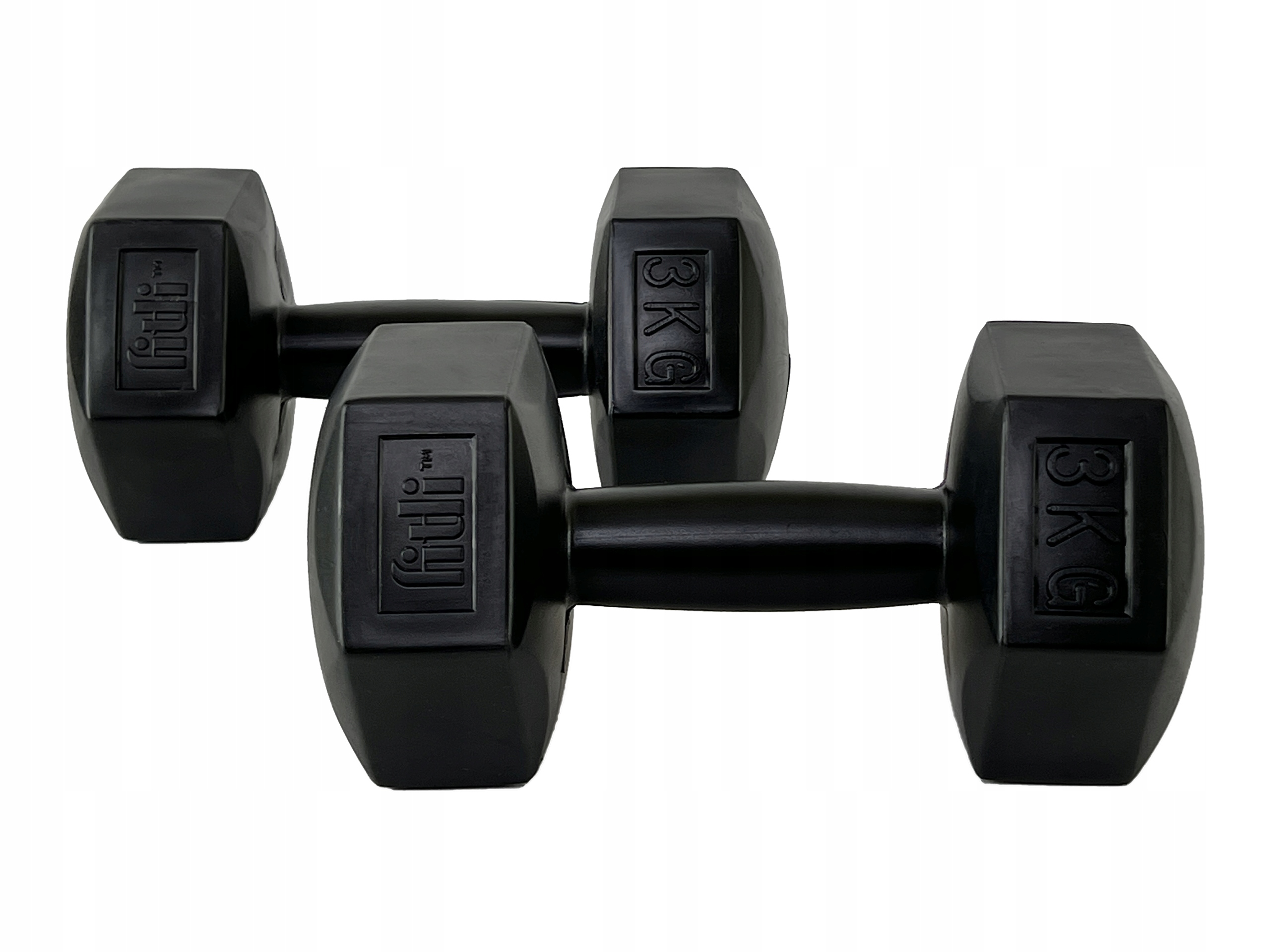 HANTLE 3KG zestaw hantli 3 kg CIĘŻARKI DO ĆWICZEŃ hantle bitumiczne 2szt Model FTL21-3