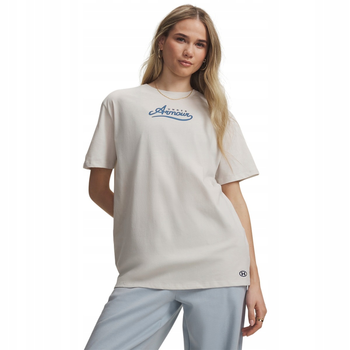 Damska koszulka Under Armour Ua W Rival Wm Graphic S Biały M