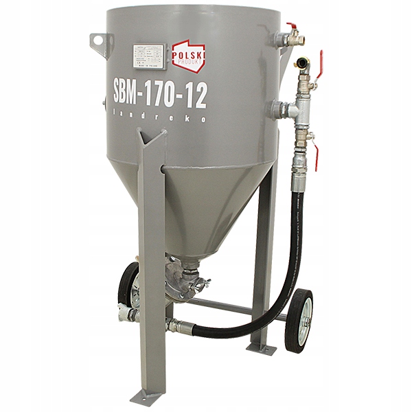 POLSKA MOBILNA PIASKARKA CIŚNIENIOWA 170LITRÓW 12BAR Marka Land Reko