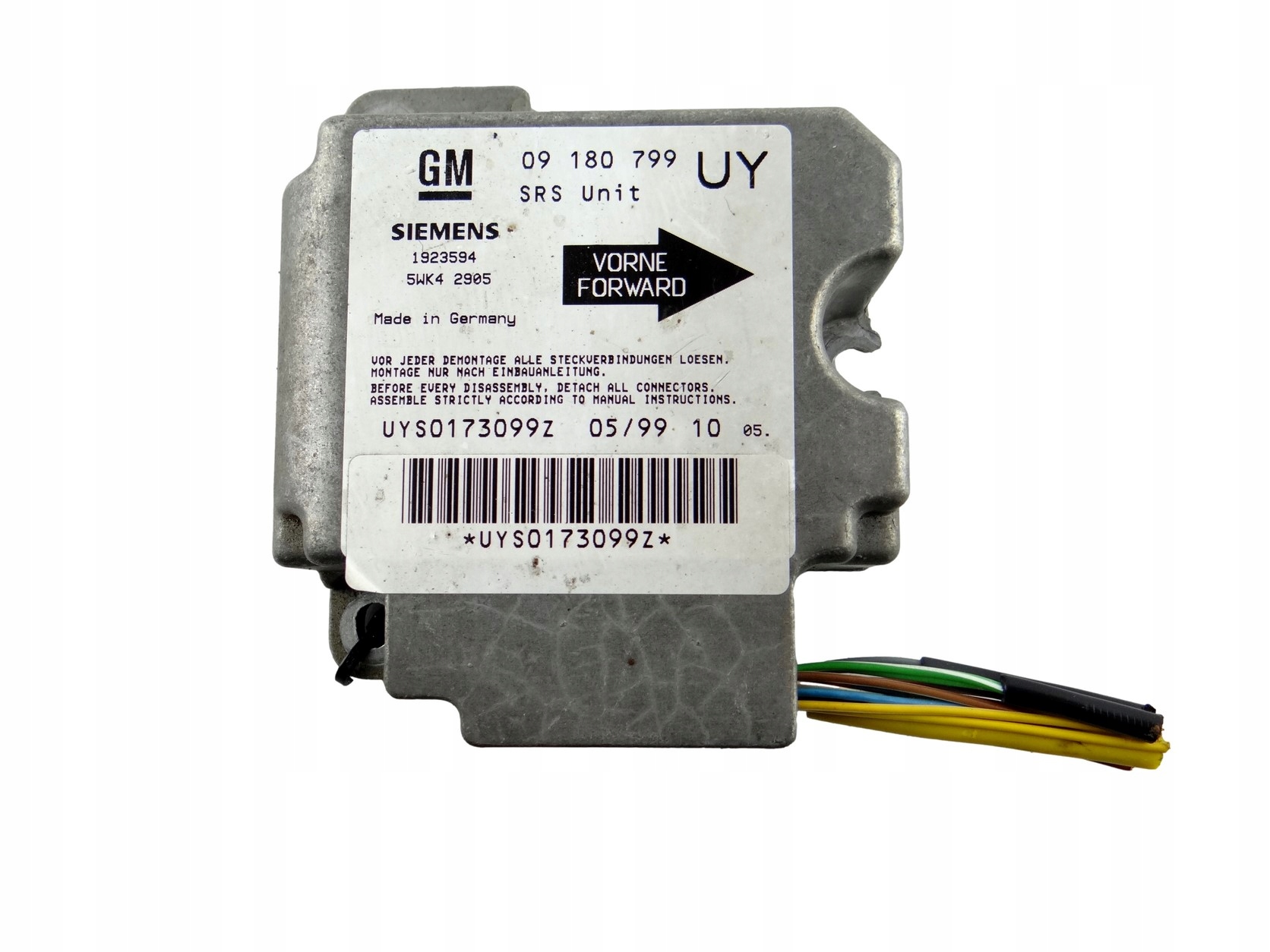 modulo SENSOR airbag OPEL ASTRA G 5WK4 2905