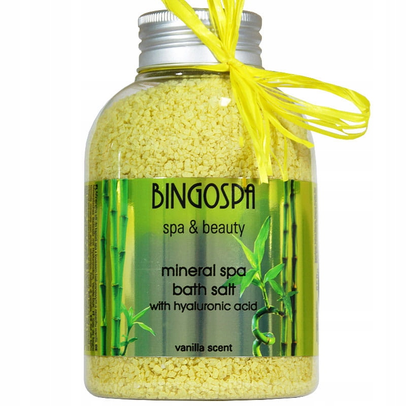 BINGOSPA Mineralna sól do kąpieli z kwasem hialuronowym 650 g