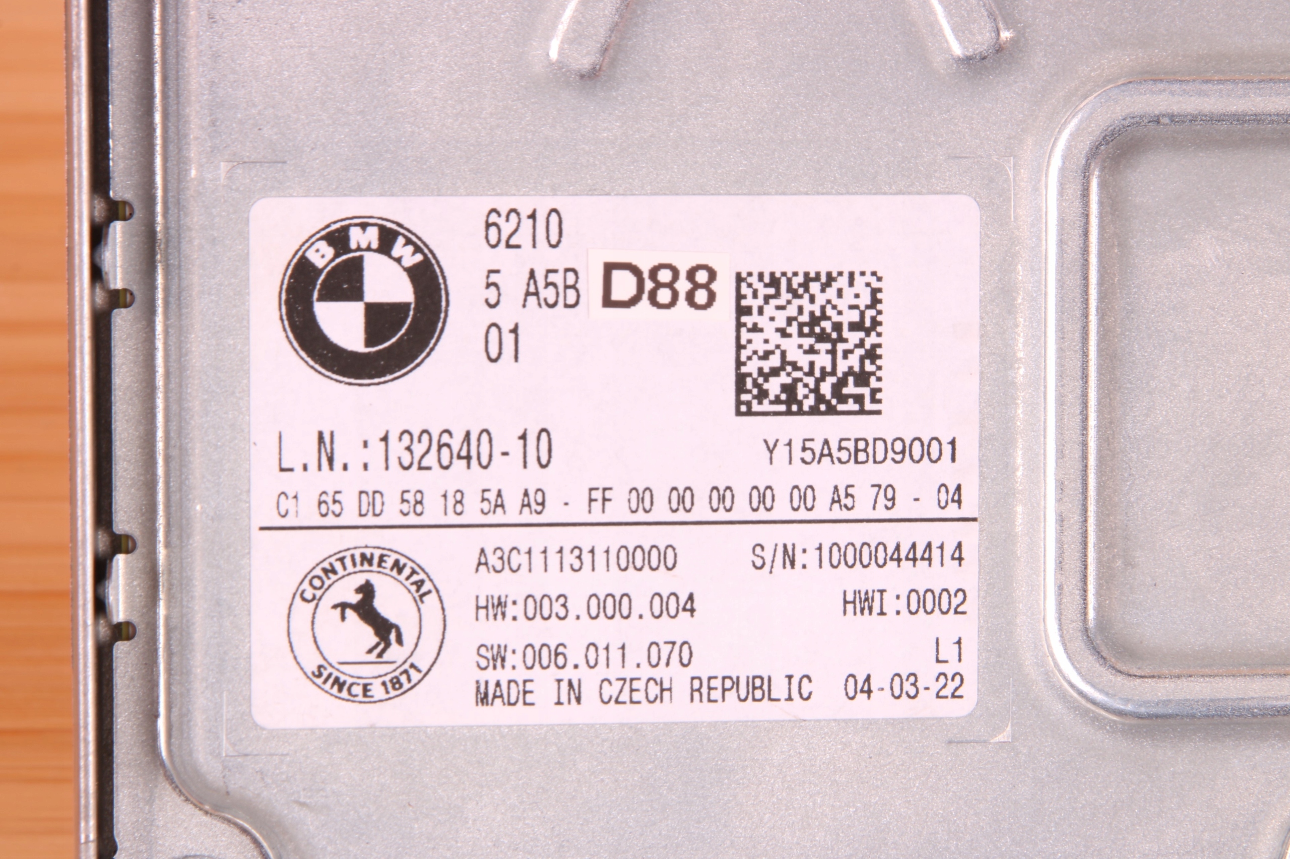 BMW module control unit of the dial KOMBI 5A5BD88